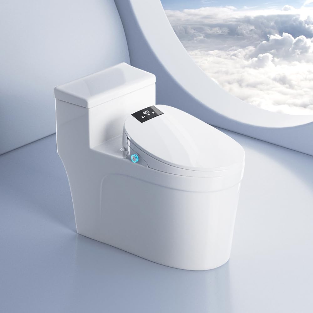 XCQQ soft-closing lid with night light for quiet visibility