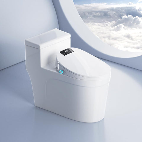 XCQQ soft-closing lid with night light for quiet visibility