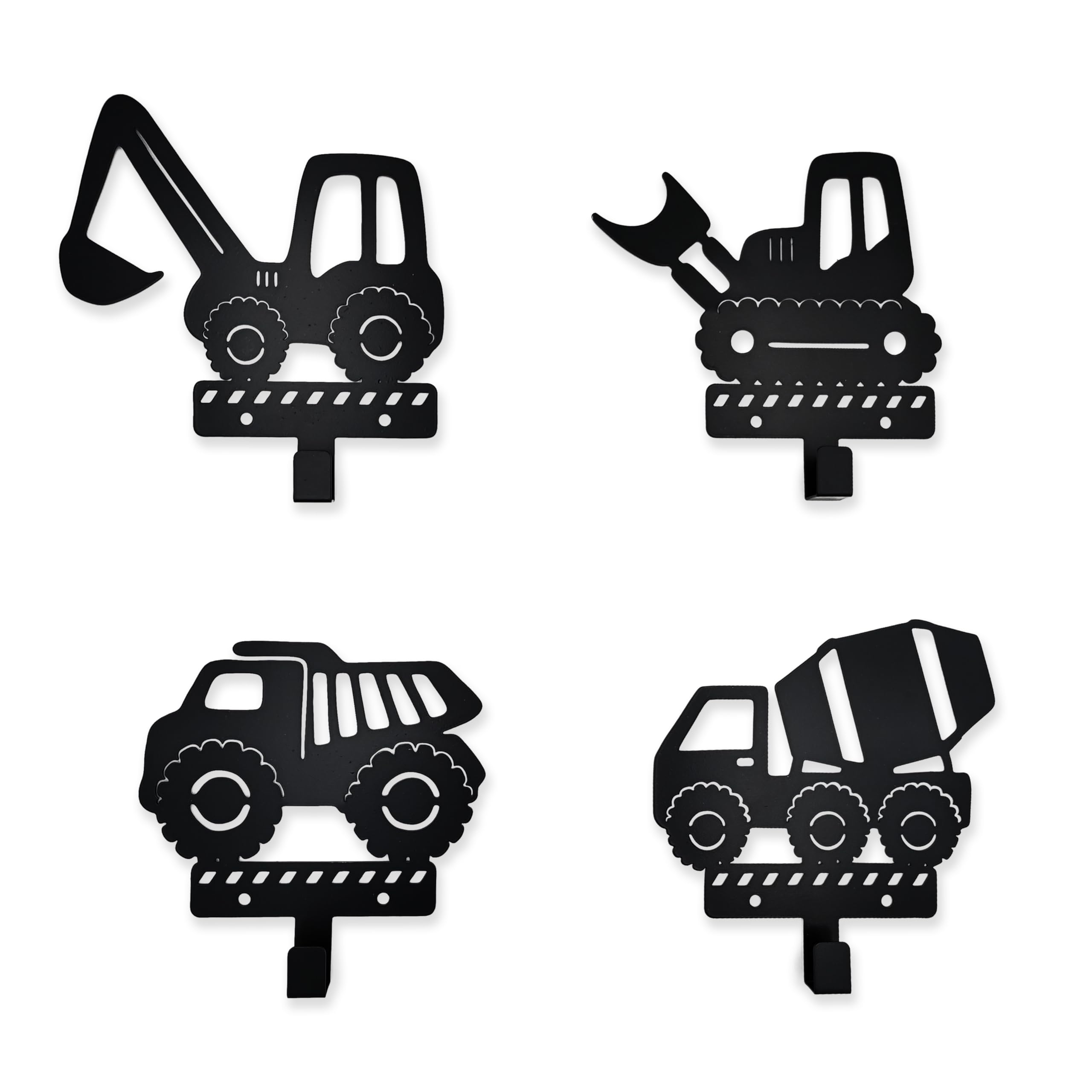 Xedatric crane silhouette hook provides playful storage in kids' room.