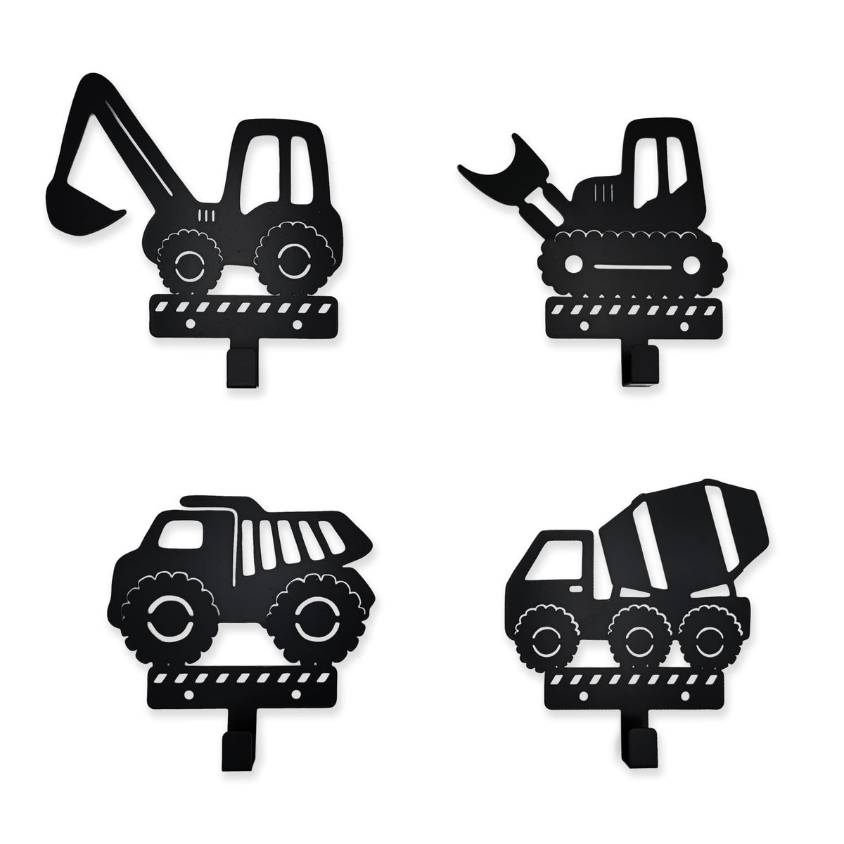 Xedatric crane silhouette hook provides playful storage in kids' room.