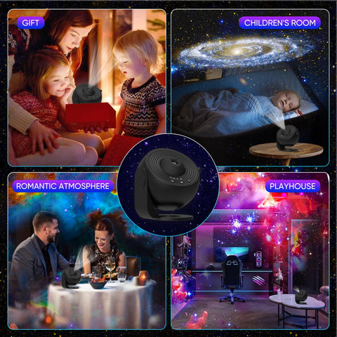 Xeefeel Galaxy Projector 3-button control for quick setup and adjustments