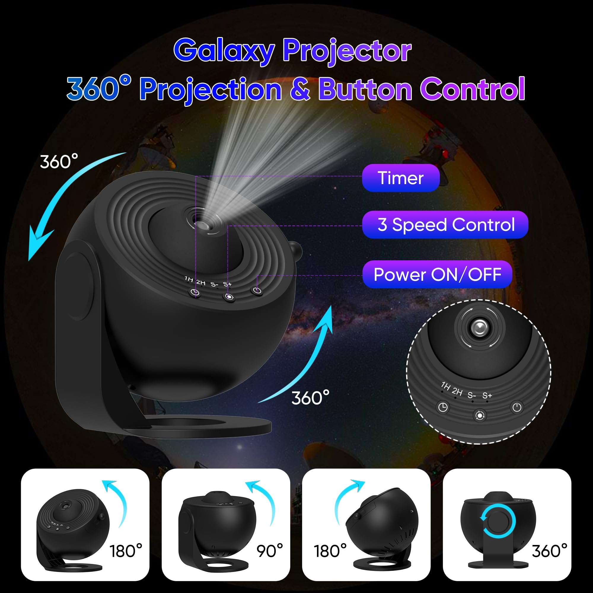 Gift-ready Xeefeel Galaxy Projector for celebrations and special occasions