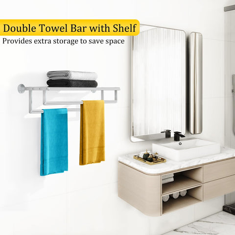 XEENEW wall-mounted towel rack showcases sturdy construction for daily bathroom use.