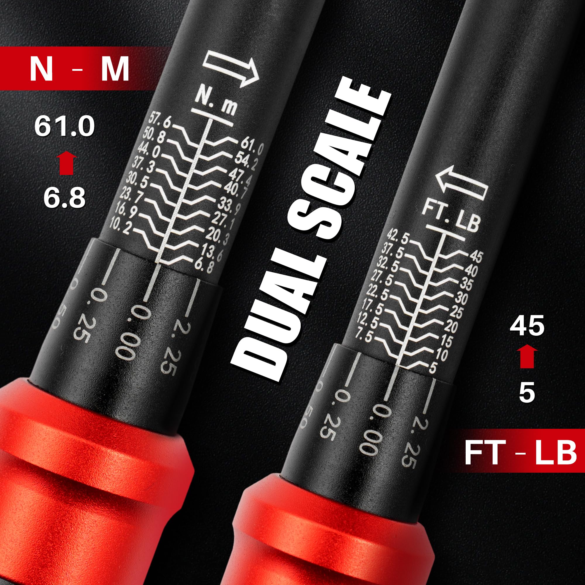 XEIMILE torque wrench with ergonomic handle for comfortable use.