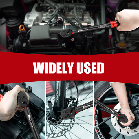 XEIMILE wrench quick-release button enables fast tool changes.