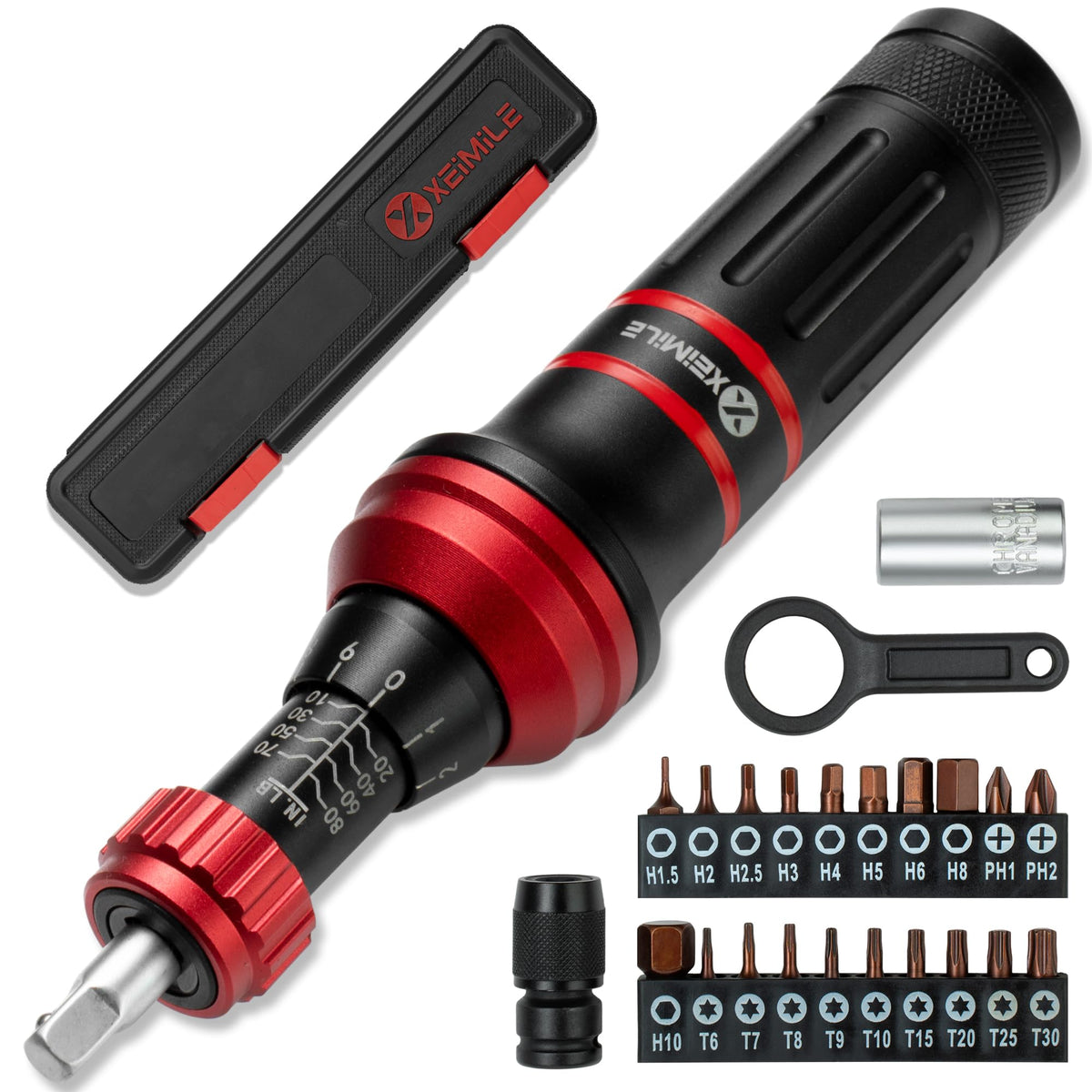 XEIMILE Torque Screwdriver with 10-80 in-lb dial for precise tightening