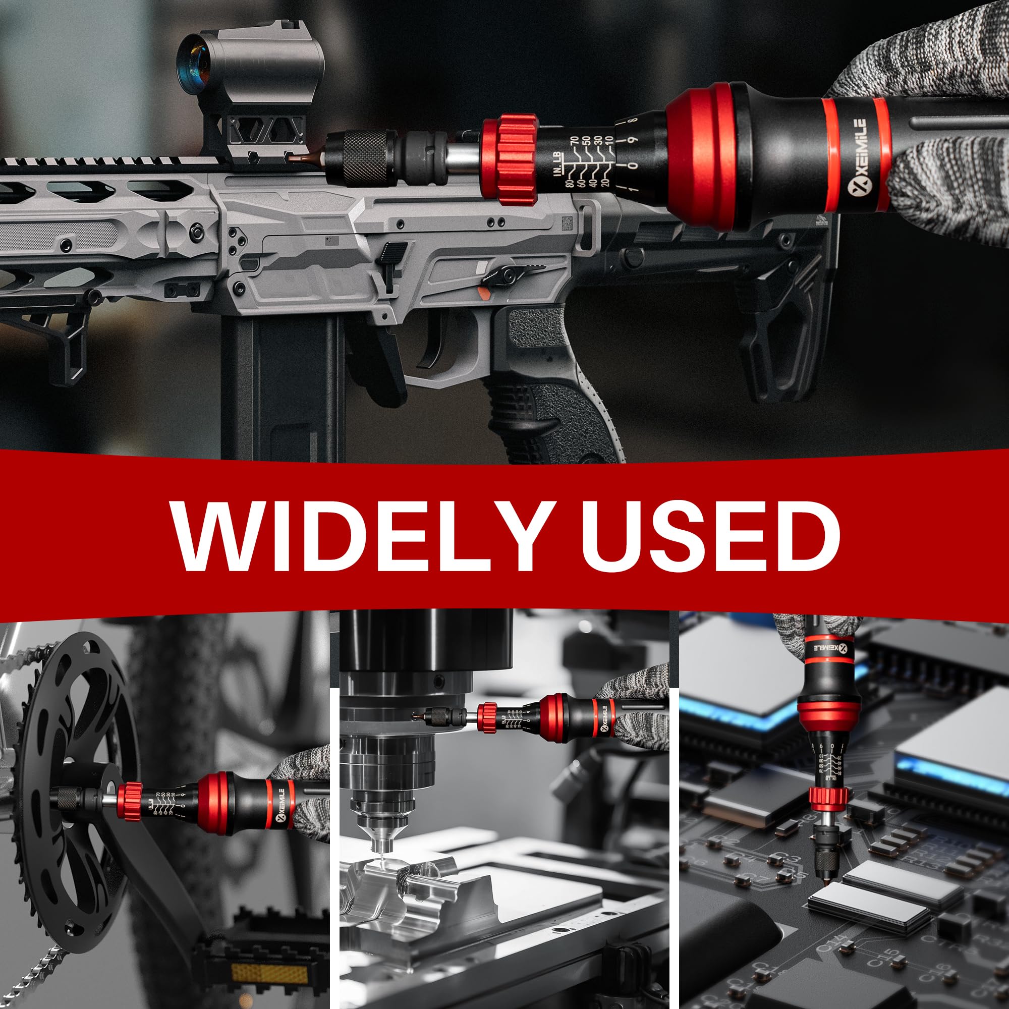 XEIMILE Torque Screwdriver bit adapter included for versatile repairs