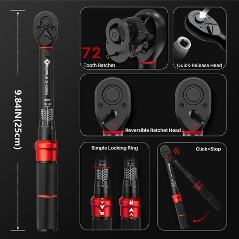 XEIMILE quarter-inch drive torque screwdriver for electronics and small repairs.
