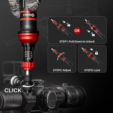 XEIMILE Torque Screwdriver S2 steel bits deliver durable performance