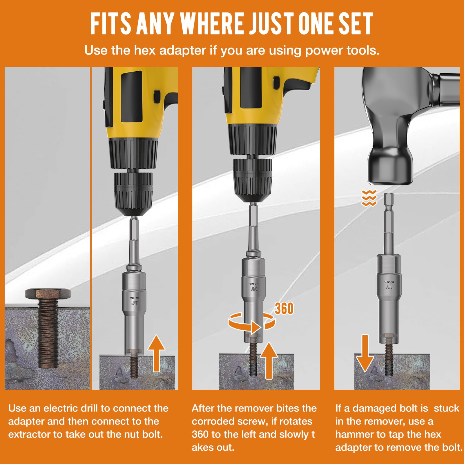 XEWEA deep-hole extractor reaching deep recesses like spark plugs.