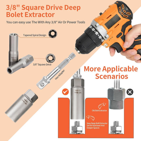 XEWEA 9mm extractor rod included for versatile access.