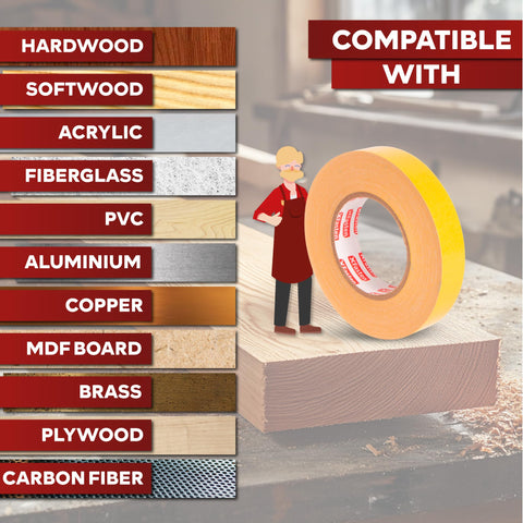 XFasten tape helps woodworkers achieve neat templates with minimal prep time.