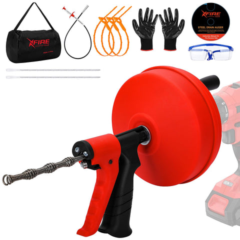 XFIRE-GEAR 50ft reach clears showers and drains.