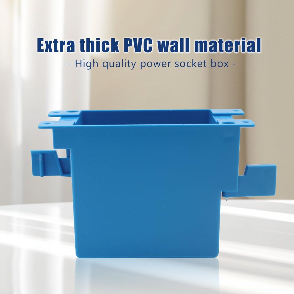 Blue old-work outlet box by XGGYA designed for secure wall mounting