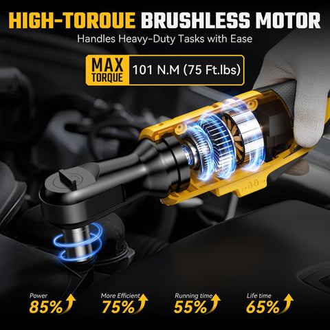 XGOBHC 3/8 to 1/4 inch adapter enables versatile socket setups.