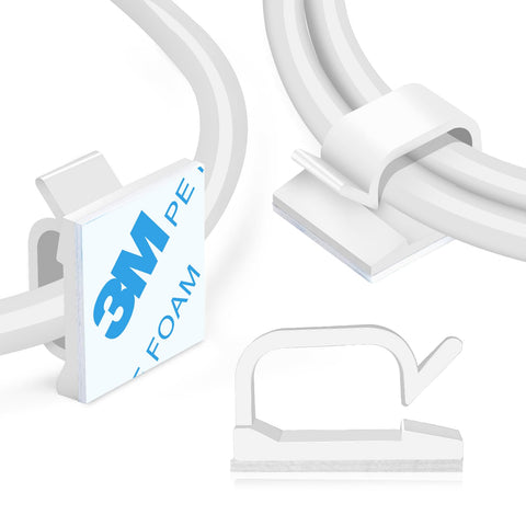 XHF adhesive cable clip base secures cables on any surface.