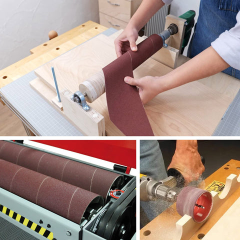 Packaged XHKDSYMC sandpaper roll ready for 3 inch tools