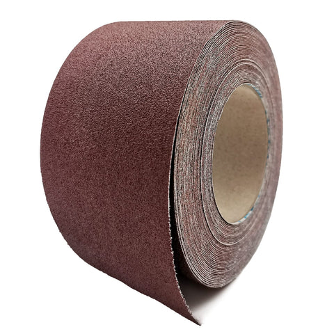 XHKDSYMC sandpaper roll, 3in by 49ft, for smooth metal and wood sanding.