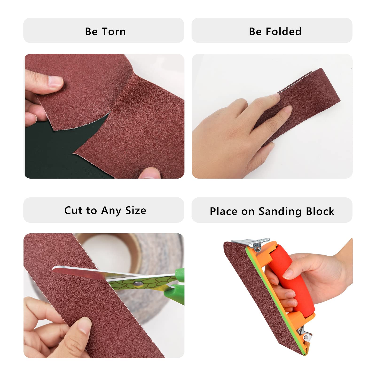 XHKDSYMC woodworking sanding roll for carpentry and furniture repair.