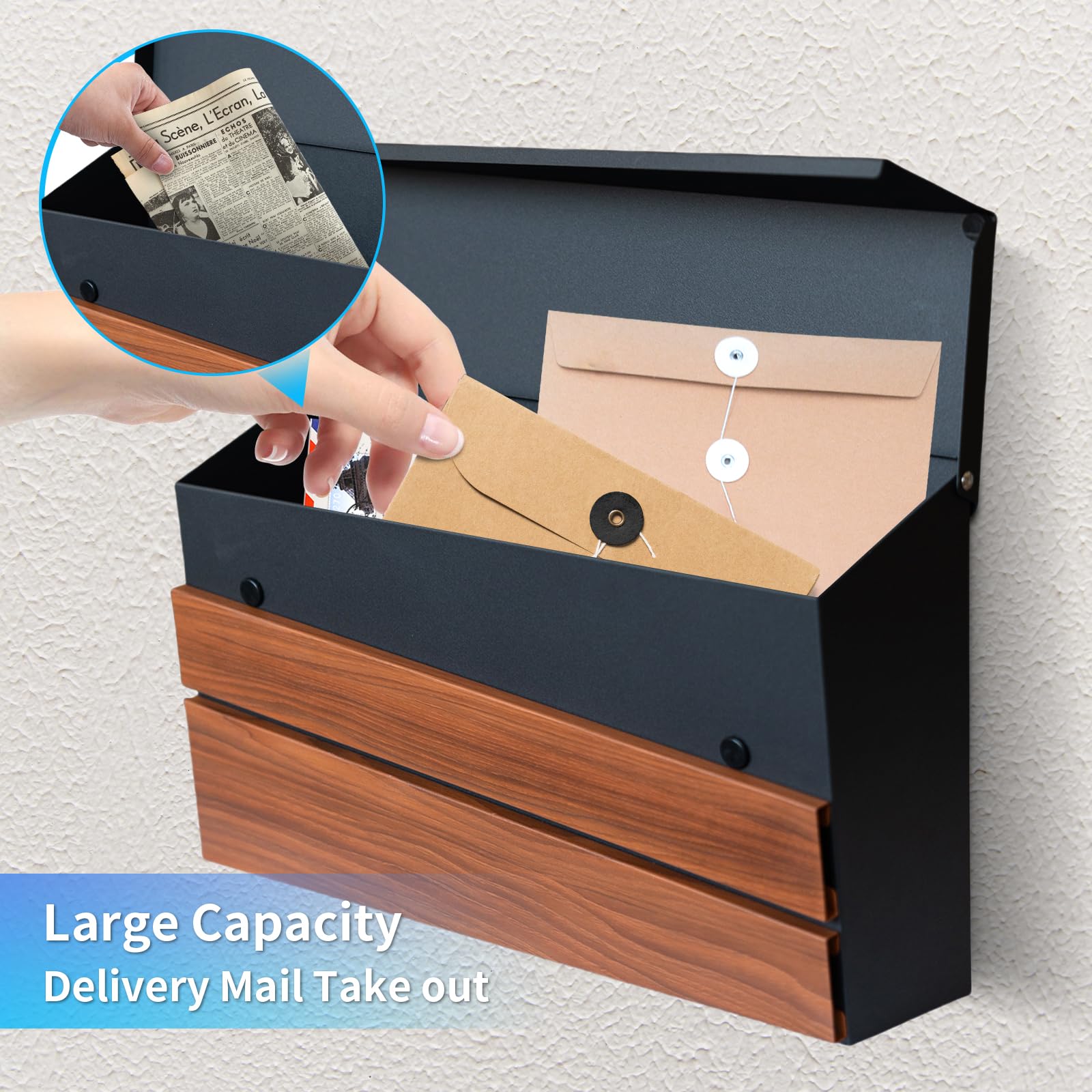 xhlokk mailbox with galvanized steel and aluminum for weather resistance