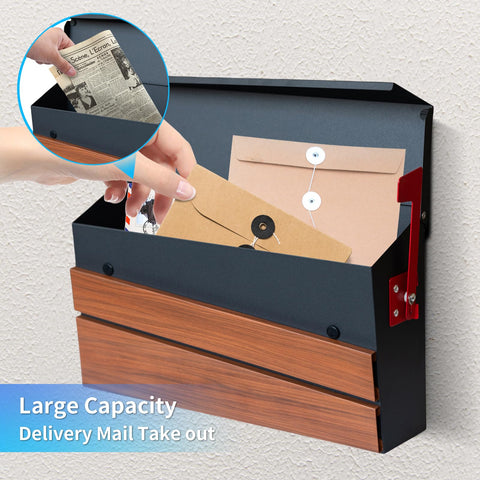 Xhlokk durable galvanized steel mailbox resists dents for outdoor use.