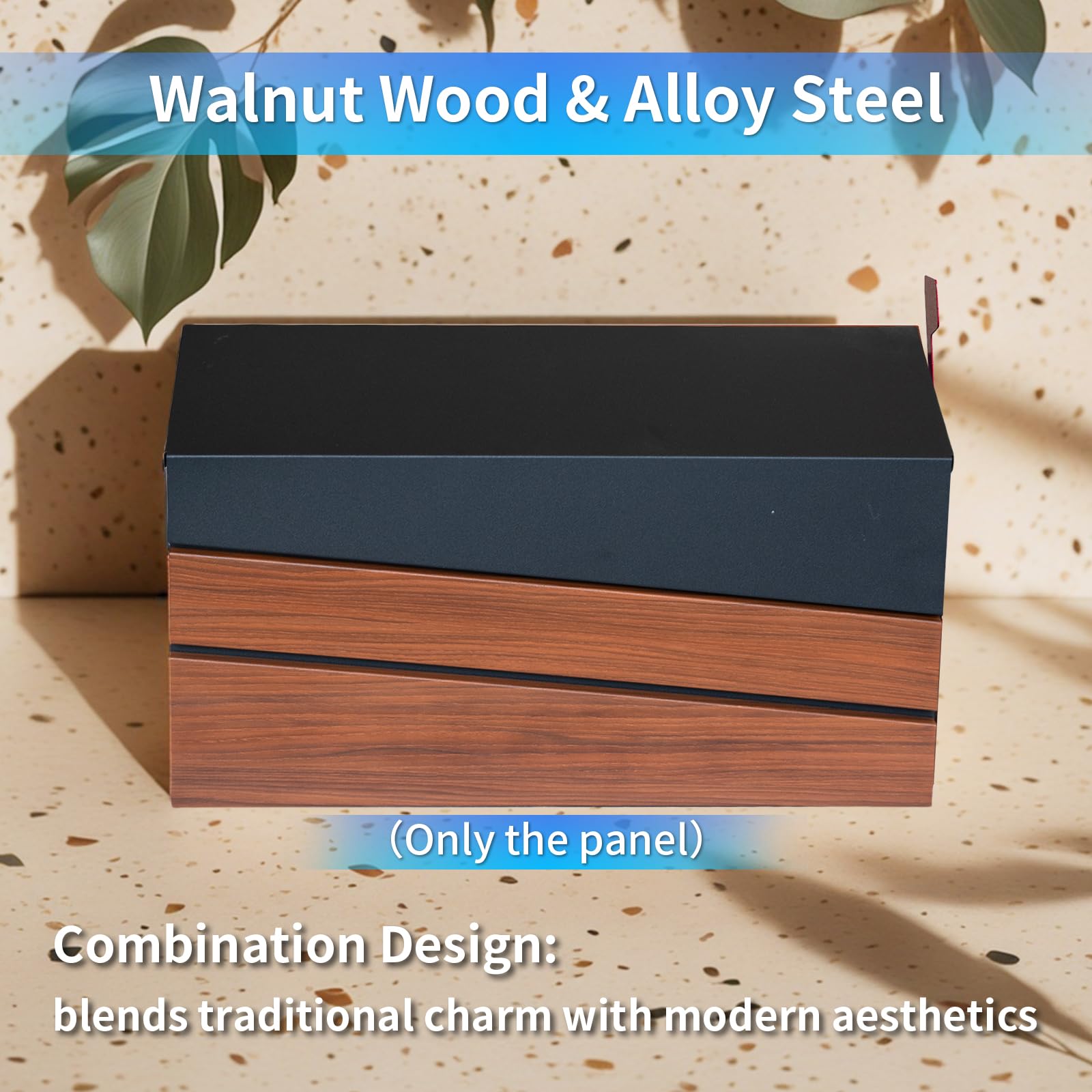 Xhlokk wall mailbox with flag signals deliveries and adds decorative charm.