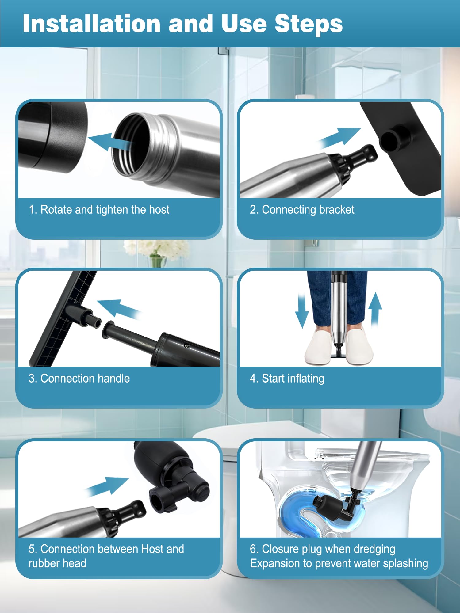 Xhwlgbal stainless-steel-shell with ABS-handle ensures long-lasting durability.