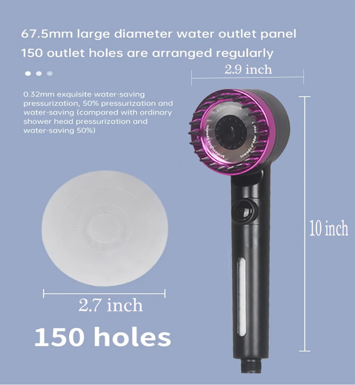 Xianshengle detachable head for easy shampooing and cleaning