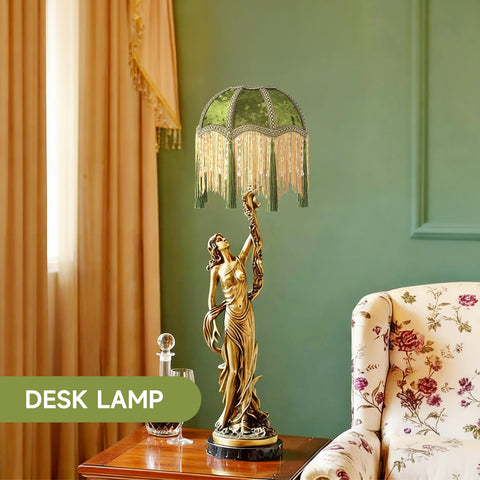 Xiaojuande tassel-edge shade pairs with traditional and modern interiors