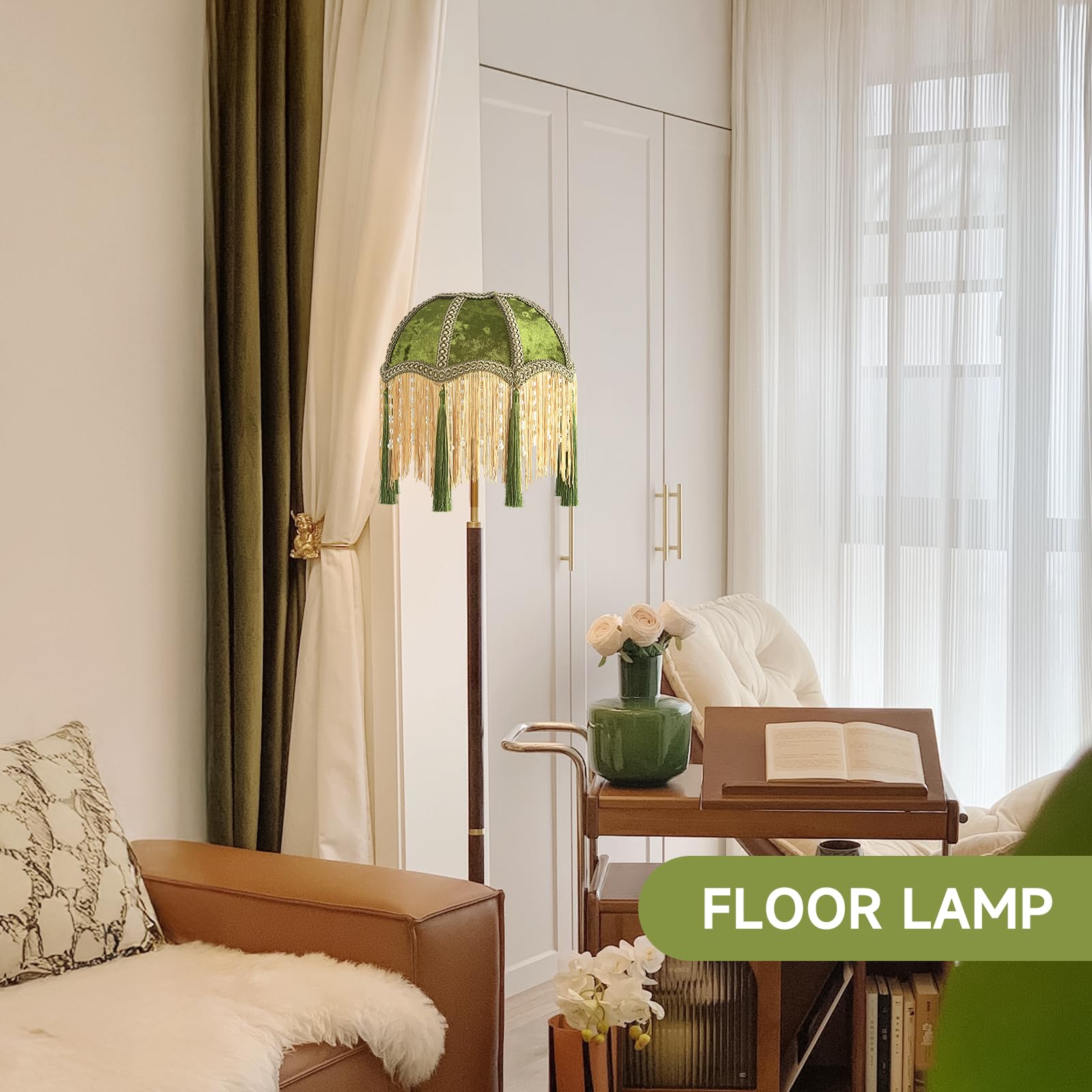 Xiaojuande Victorian lampshade delivers soft, inviting illumination