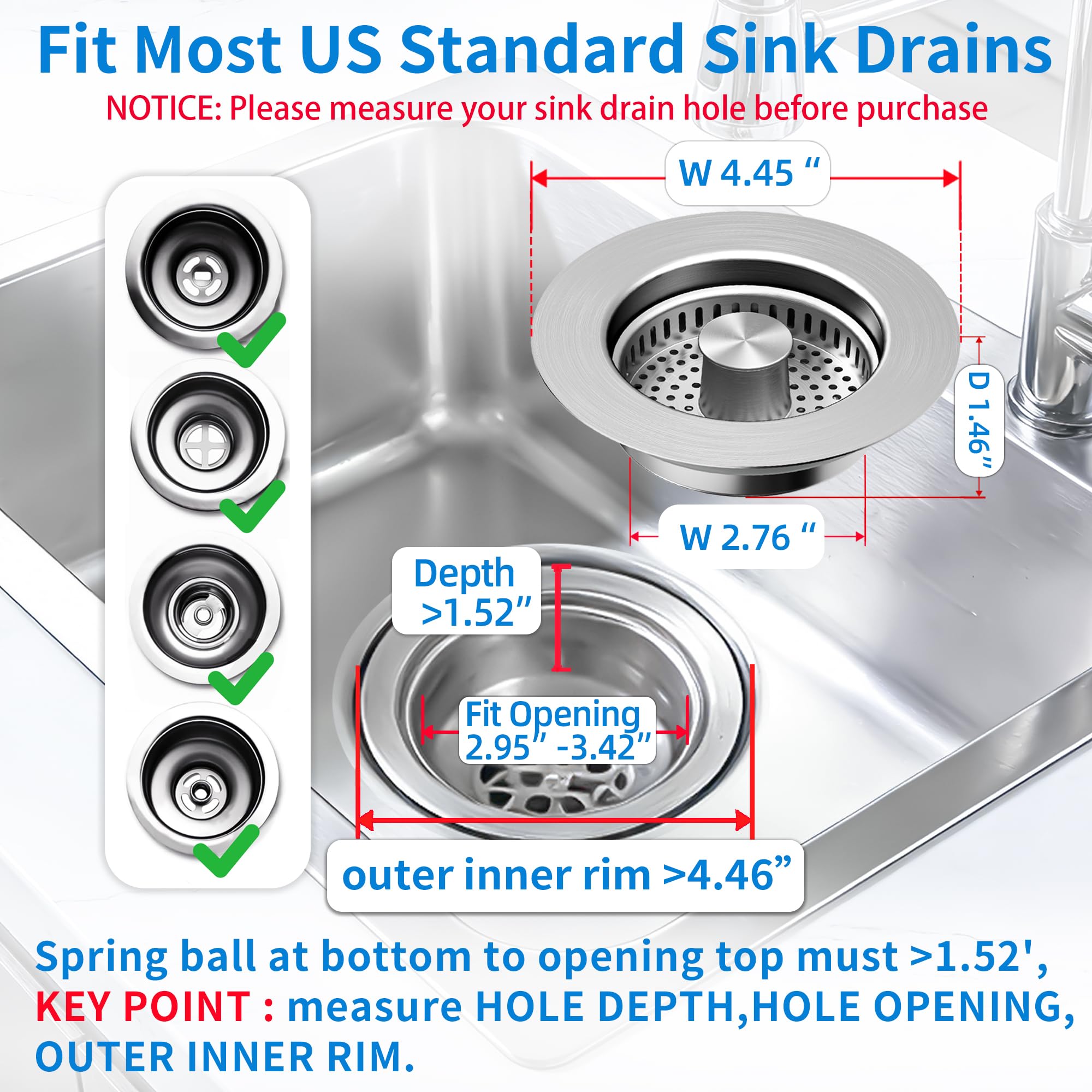 XIAQILAUS stainless steel filter basket resists rust in hot and cold water.