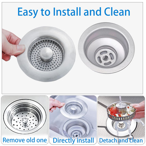 XIAQILAUS US standard 3-1/2 inch drain fit for many sinks.