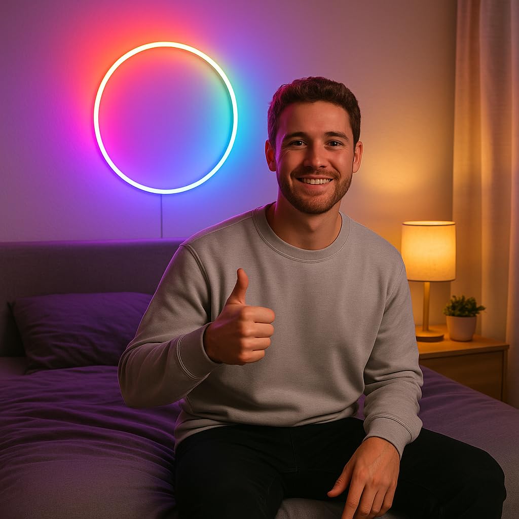 XIDELILI creator-friendly circle sign as a visual backdrop