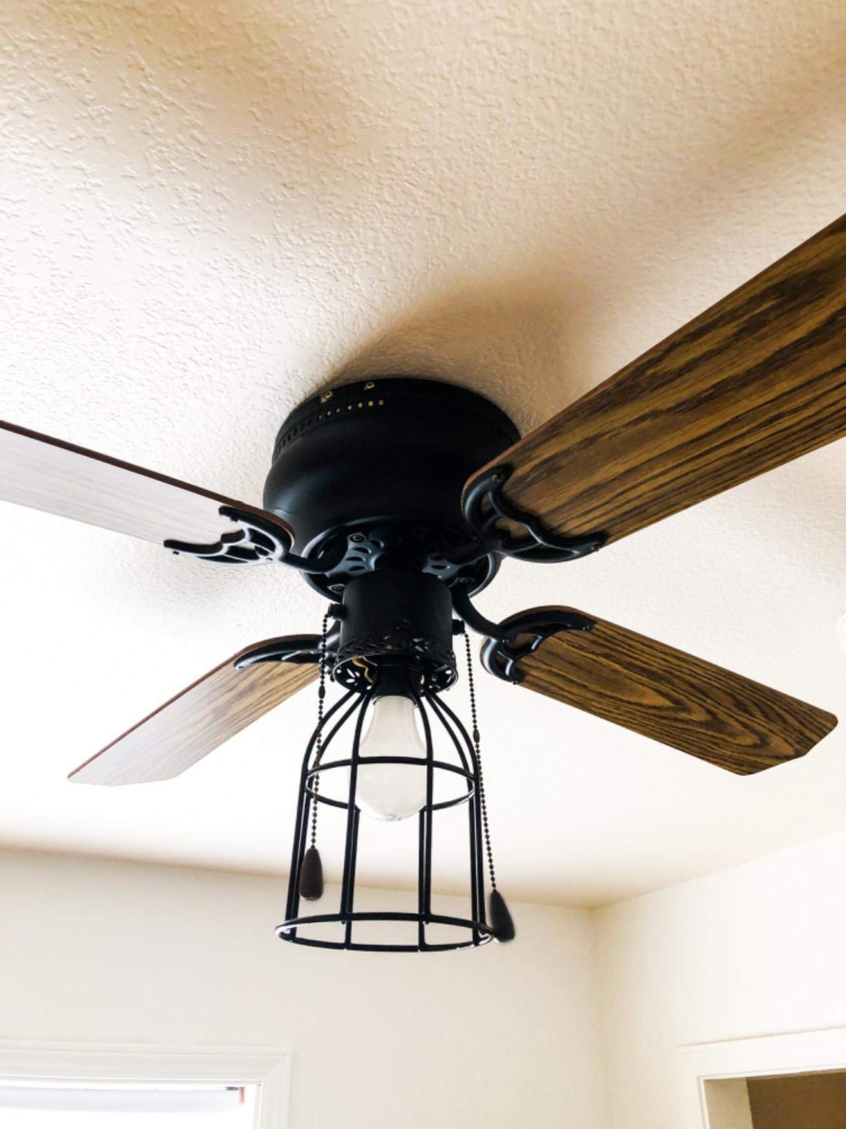 XIDING farmhouse guard suits ceiling fans and island pendants with ease.