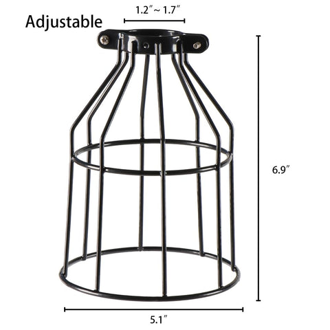 XIDING open-bottom guard design allows bulb swaps without shade removal.
