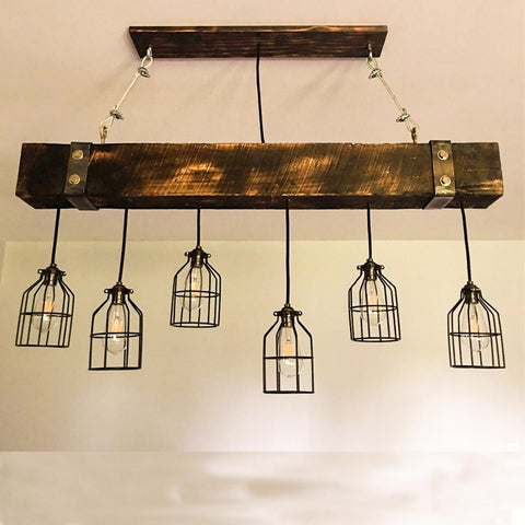 XIDING metal lamp shade cage ideal for ceiling fans and pendant setups.