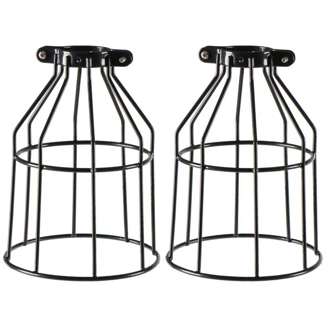 XIDING pack-two industrial light cage guards add stylish flair to entryways and kitchens.