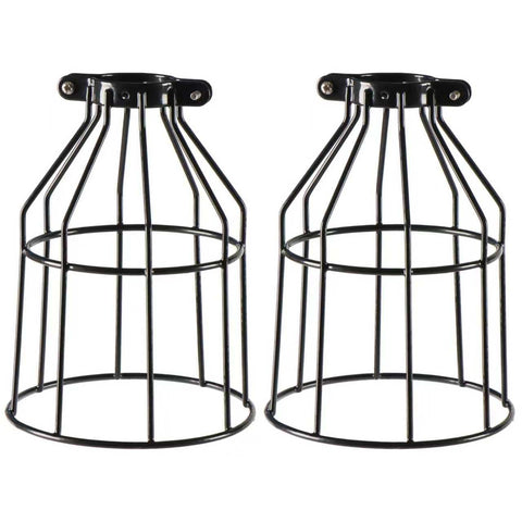 XIDING pack-two industrial light cage guards add stylish flair to entryways and kitchens.