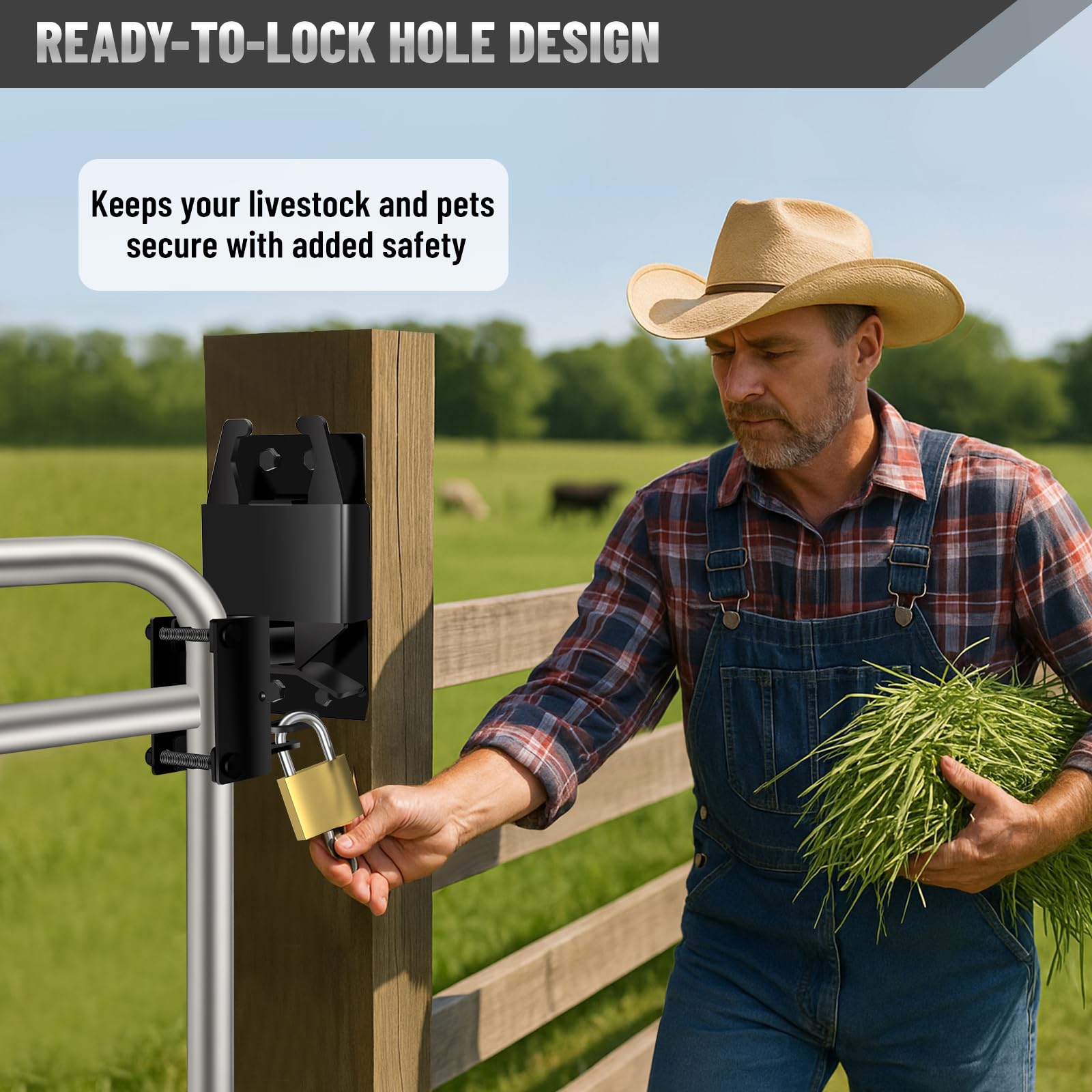 XIEKRAB fits-round-tube-gates from 1-5/8 to 2 inches for secure fit