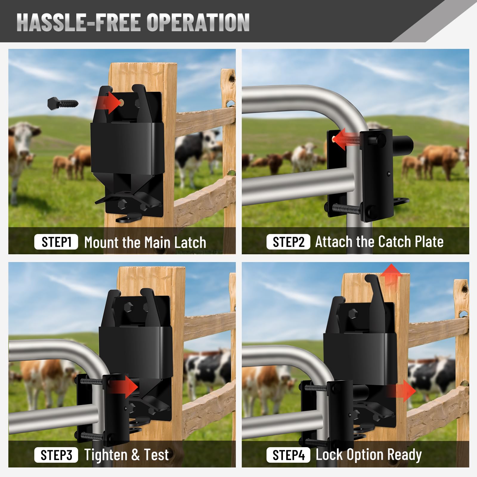 XIEKRAB outdoor-gate-application for farms and stables