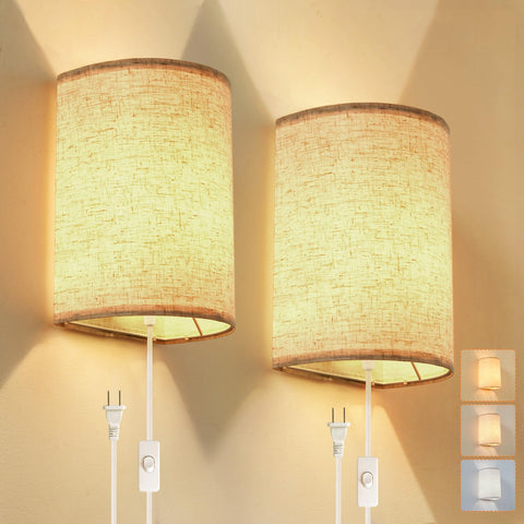 XIEYOR wall sconce with three color modes for customizable ambiance