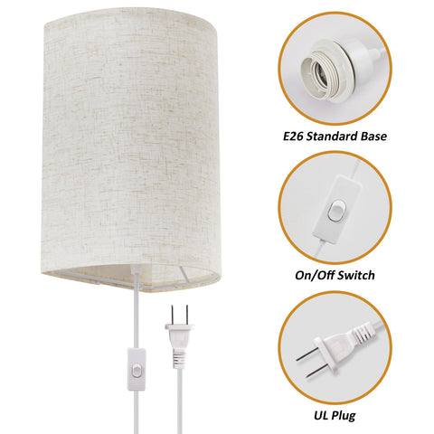 XIEYOR two-pack wall lamps offer quick, tool-free setup
