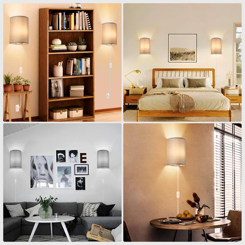 XIEYOR wall sconce setup in living room or dining area for cohesive style.