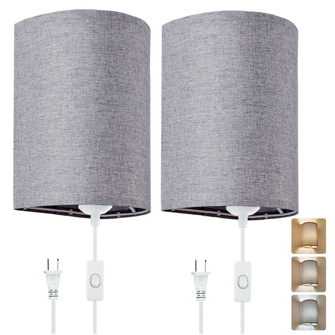 XIEYOR plug-in sconces suitable for bedrooms, living rooms, and foyers.