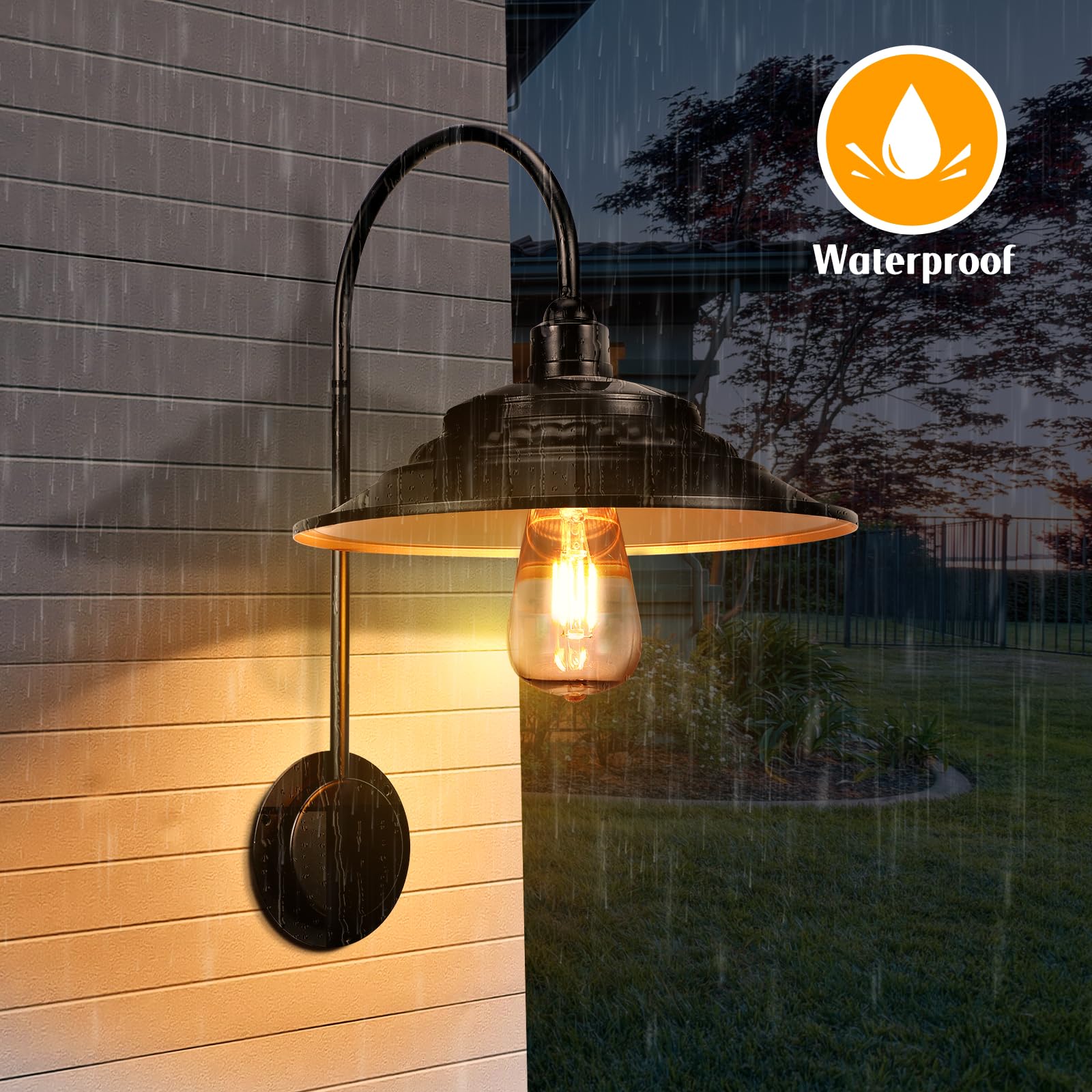 XIFEINIU rustproof metal exterior withstands rain and wind