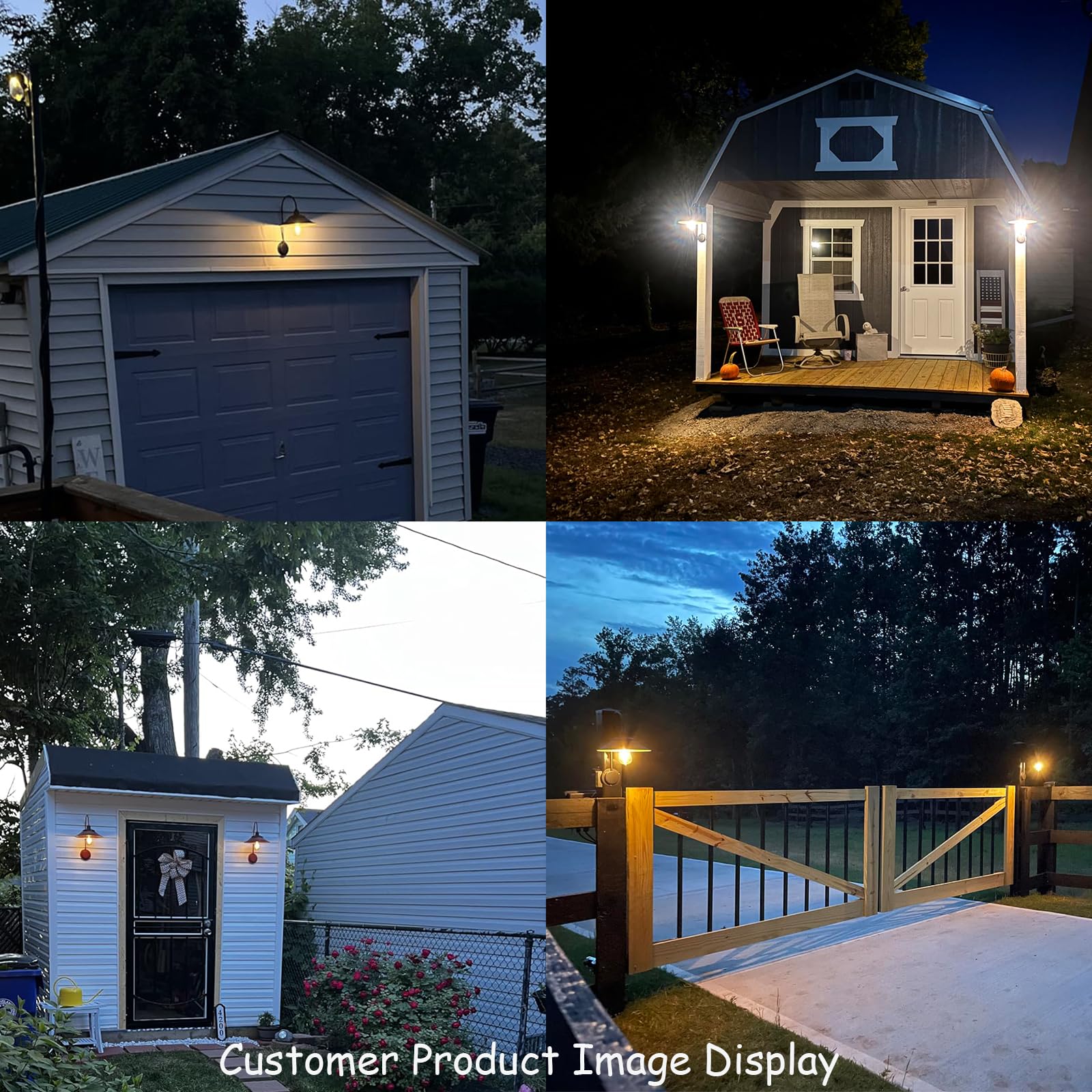 XIFEINIU versatile outdoor lighting for barn, shed, porch or garage