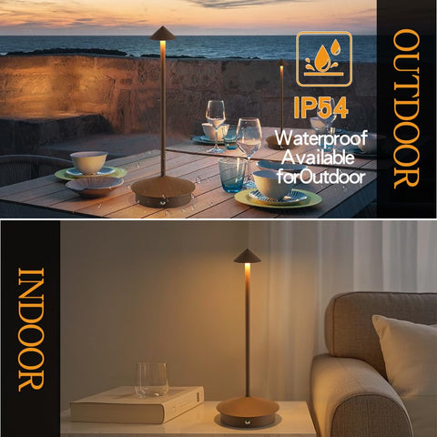 XIH IP54 lamp resists splashes for outdoor dining and bathroom use.