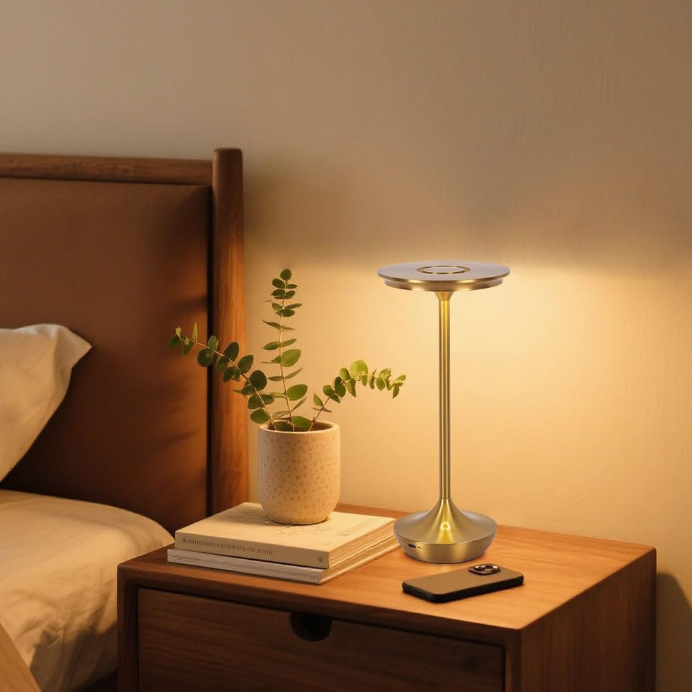 XIH LED table lamp acrylic shade emitting soft light