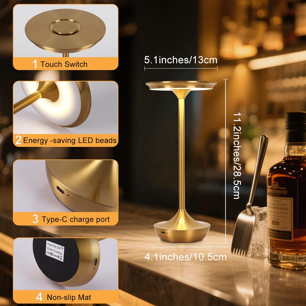 XIH LED table lamp anti-slip base for stable placement