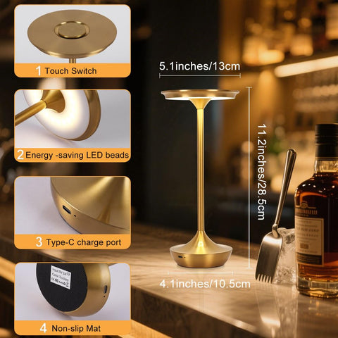 XIH LED table lamp anti-slip base for stable placement